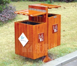 西宁HE002钢木垃圾桶