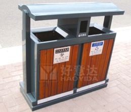 钢木垃圾桶厂家