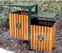 钢木垃圾桶定制